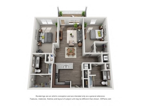 a 1 bedroom floor plan  villas at spring creek